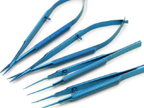 Instruments restérilisable en titane pour la chirurgie ophtalmologique
